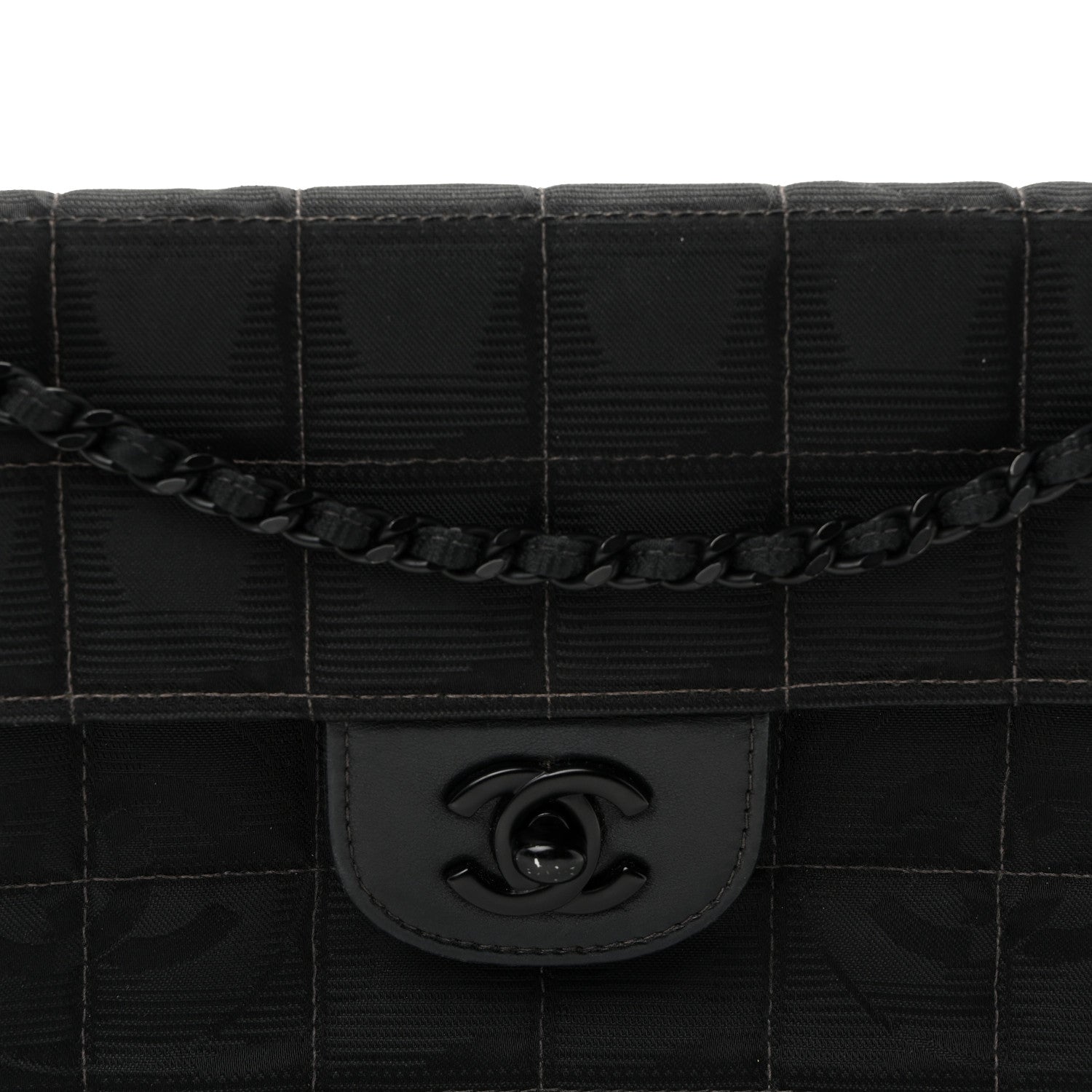 Chanel Nylon Travel East West Flap Black 15 of 21