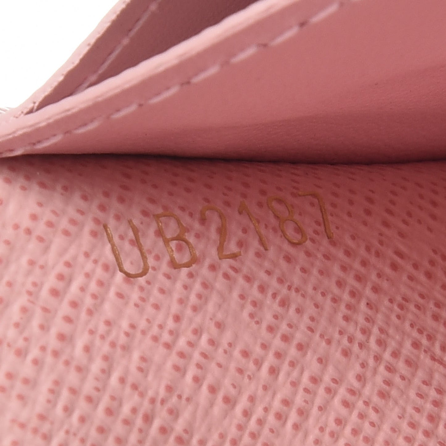 Damier Ebene Rosalie Coin Purse Rose Ballerine