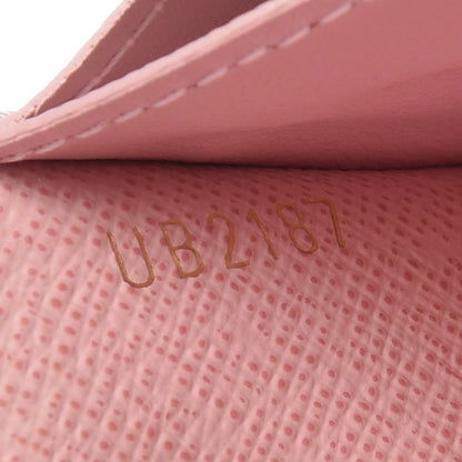 Louis Vuitton Damier Ebene Rosalie Coin Purse Rose Ballerine 7 of 8