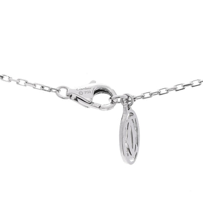 Cartier 18K White Gold Diamond LM D'Amour Pendant Necklace 4 of 5