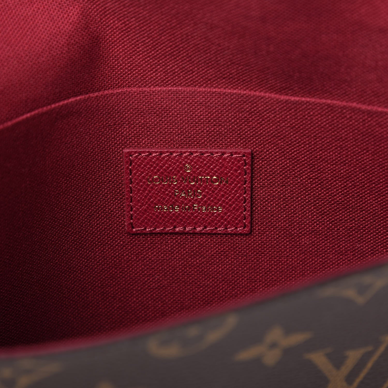 Louis Vuitton Monogram Pochette Felicie Chain Wallet Fuchsia 9 of 11