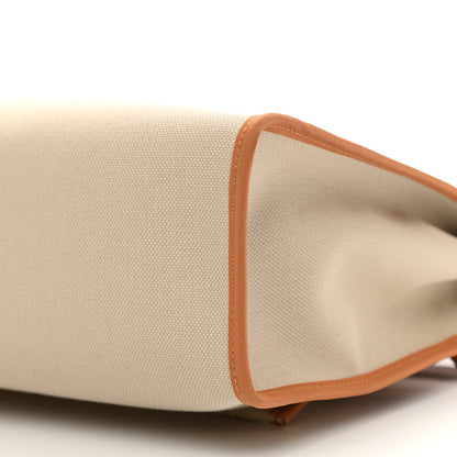 Hermes Military Toile Vache Hunter Herbag Zip 31 PM Beton Toffee 11 of 12