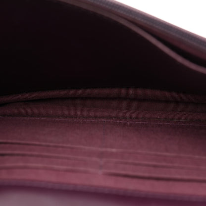 Chanel Patent Quilted Wallet On Chain WOC Purple 5 of 12