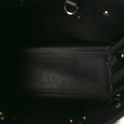 Saint Laurent Grained Calfskin Python Embossed Small Sac De Jour Black 6 of 13