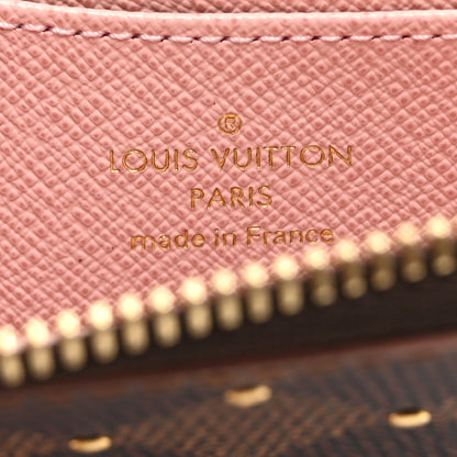 Louis Vuitton Damier Ebene Studded Zippy Coin Purse Rose Ballerine 6 of 8