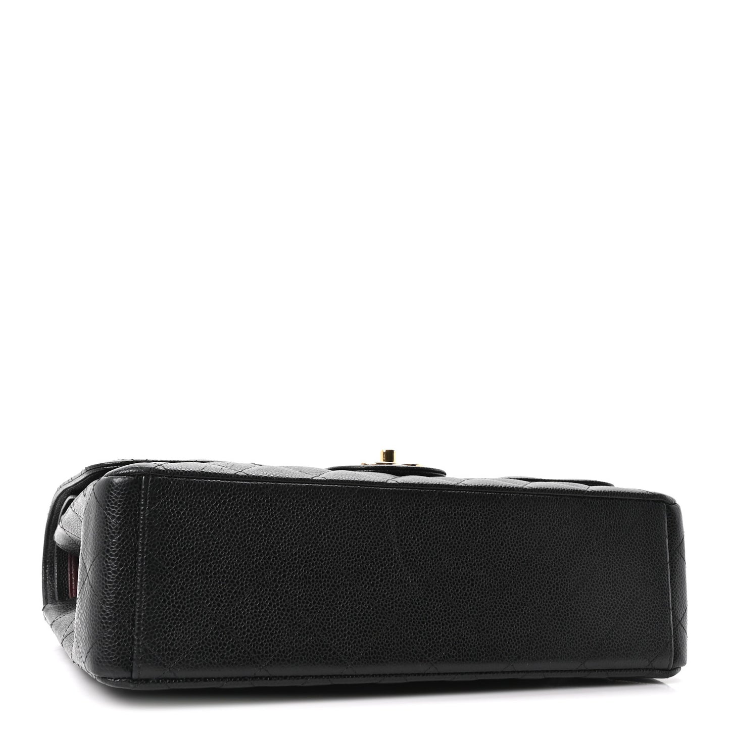 Caviar Quilted Maxi Double Flap Black
