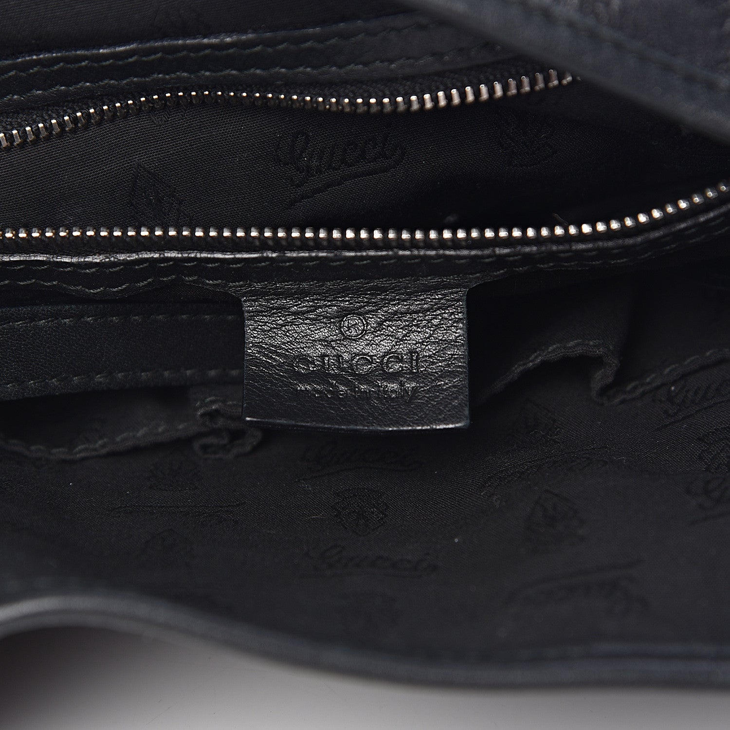 Gucci Guccissima Medium GG Twins Shoulder Bag Black 6 of 12