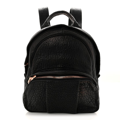 Alexander Wang Pebbled Lambskin Dumbo Backpack Black Rose Gold Hardware 1826177 – FASHIONPHILE