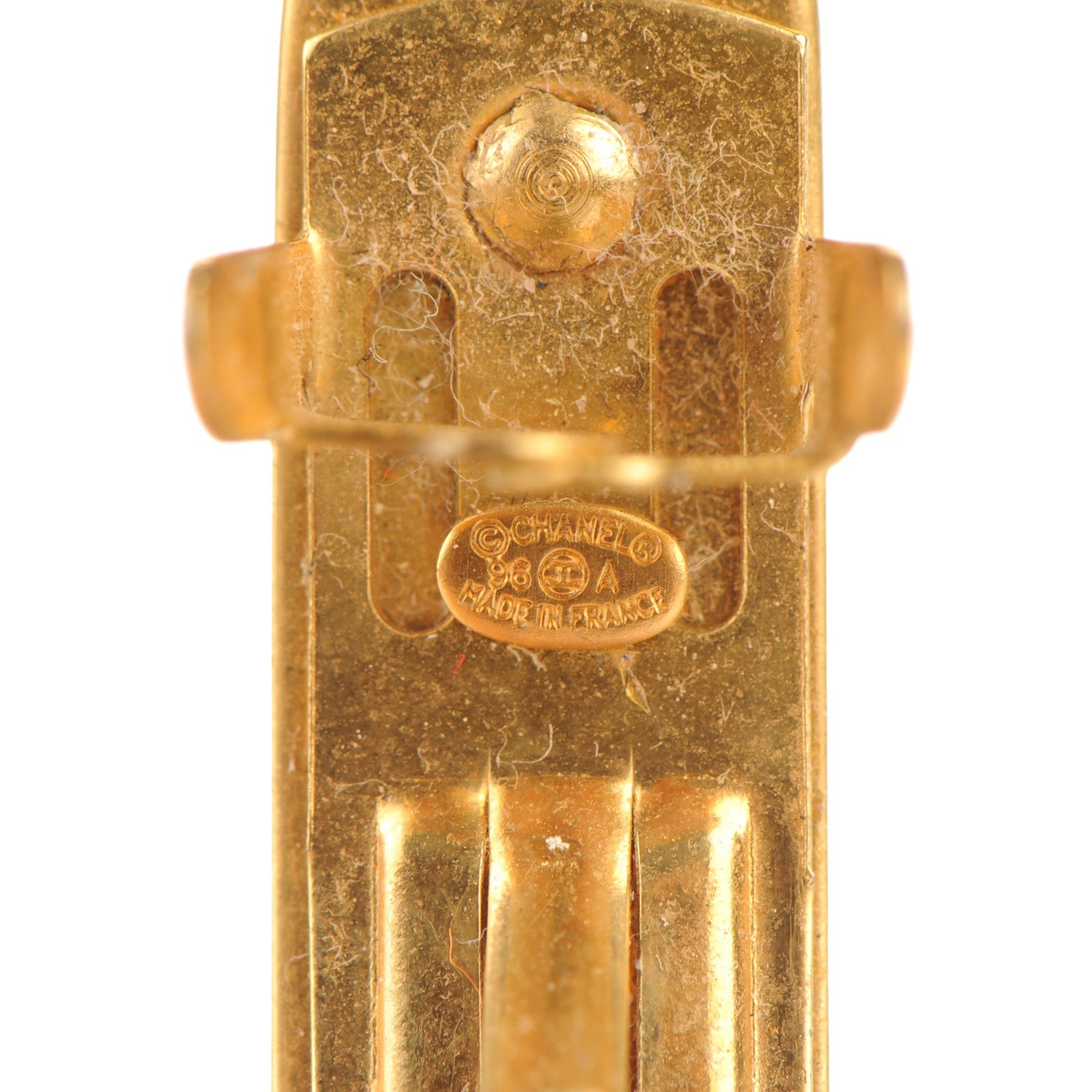 Chanel Hair Clip Barrette Gold 4 of 4