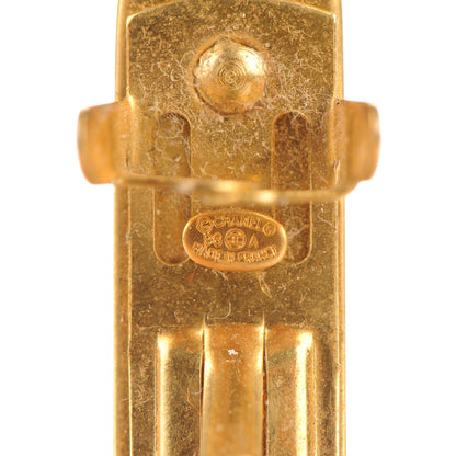 Chanel Hair Clip Barrette Gold 4 of 4