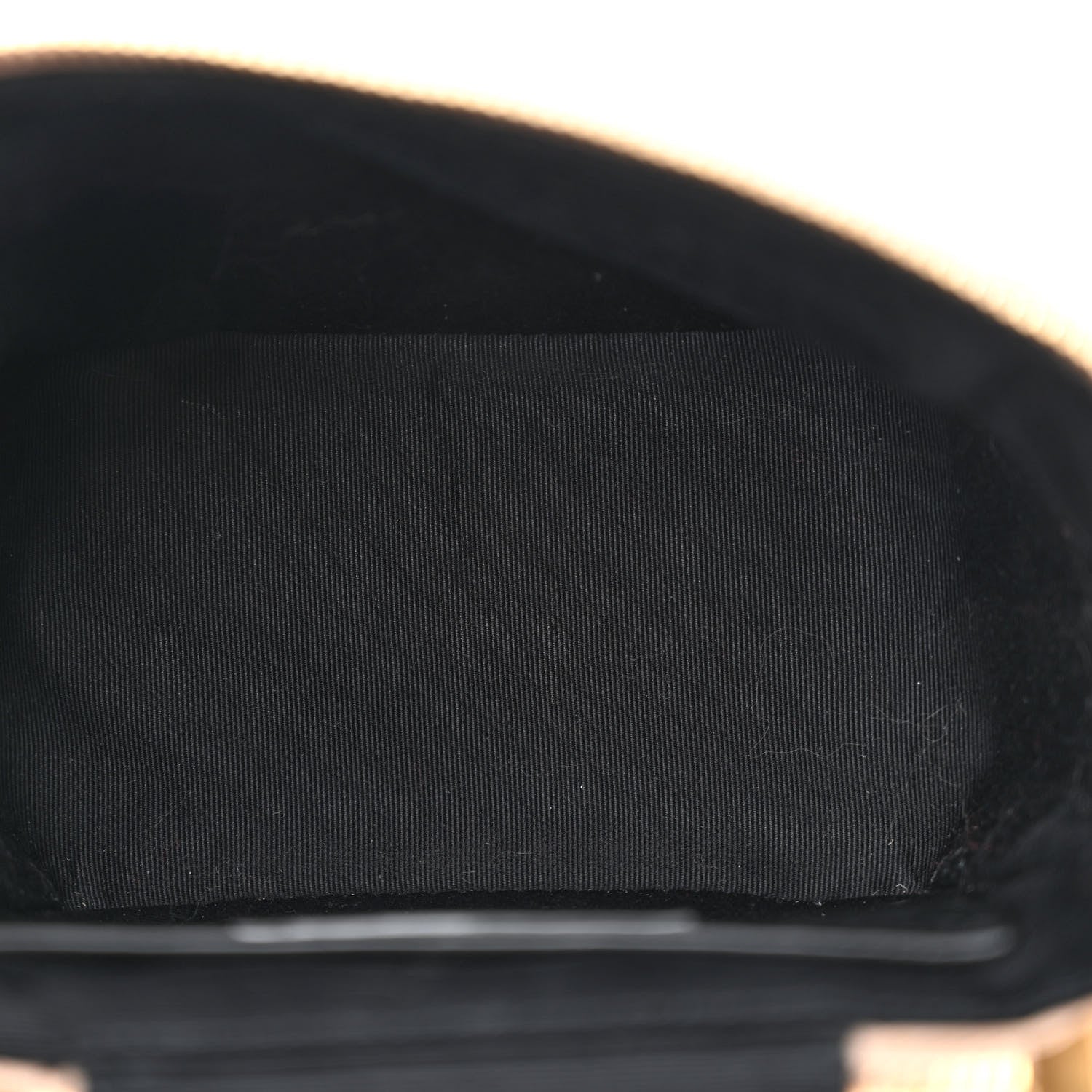 Saint Laurent Grain de Poudre Quilted 80's Vanity Bag Dark Beige 5 of 10