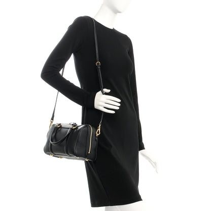 Burberry Derby Calfskin Small Alchester Bowling Bag Black 2 of 7