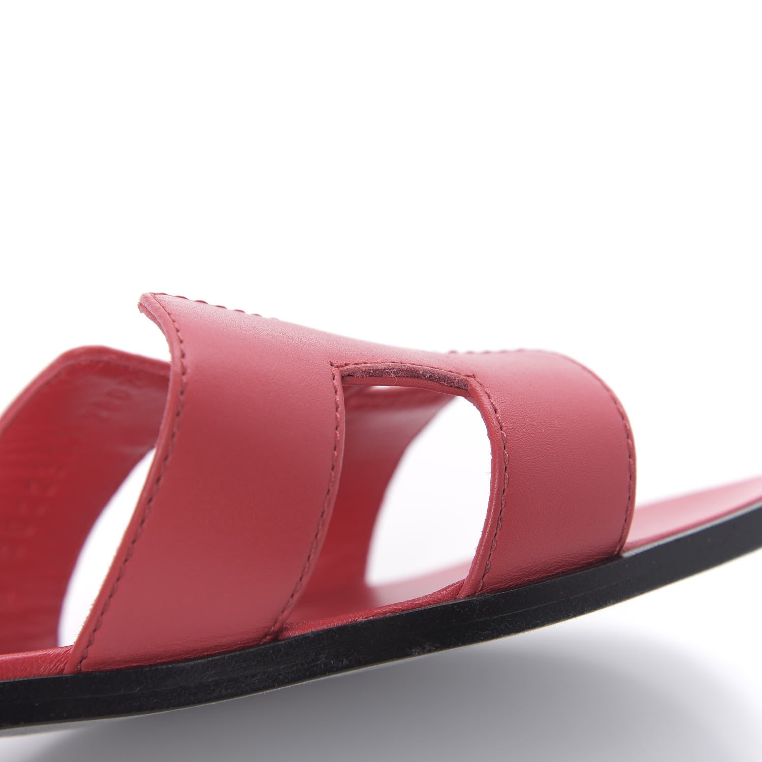 Hermes Calfskin Oran Sandals 37 Rose Cotinga 10 of 10