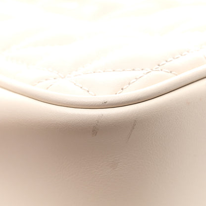 Gucci Calfskin Matelasse Aria Small GG Marmont Chain Shoulder Bag Mystic White 11 of 13