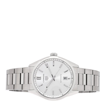 Tag Heuer Stainless Steel 39mm Carrera Caliber 5 Automatic Watch Silver WBN2111 2 of 5