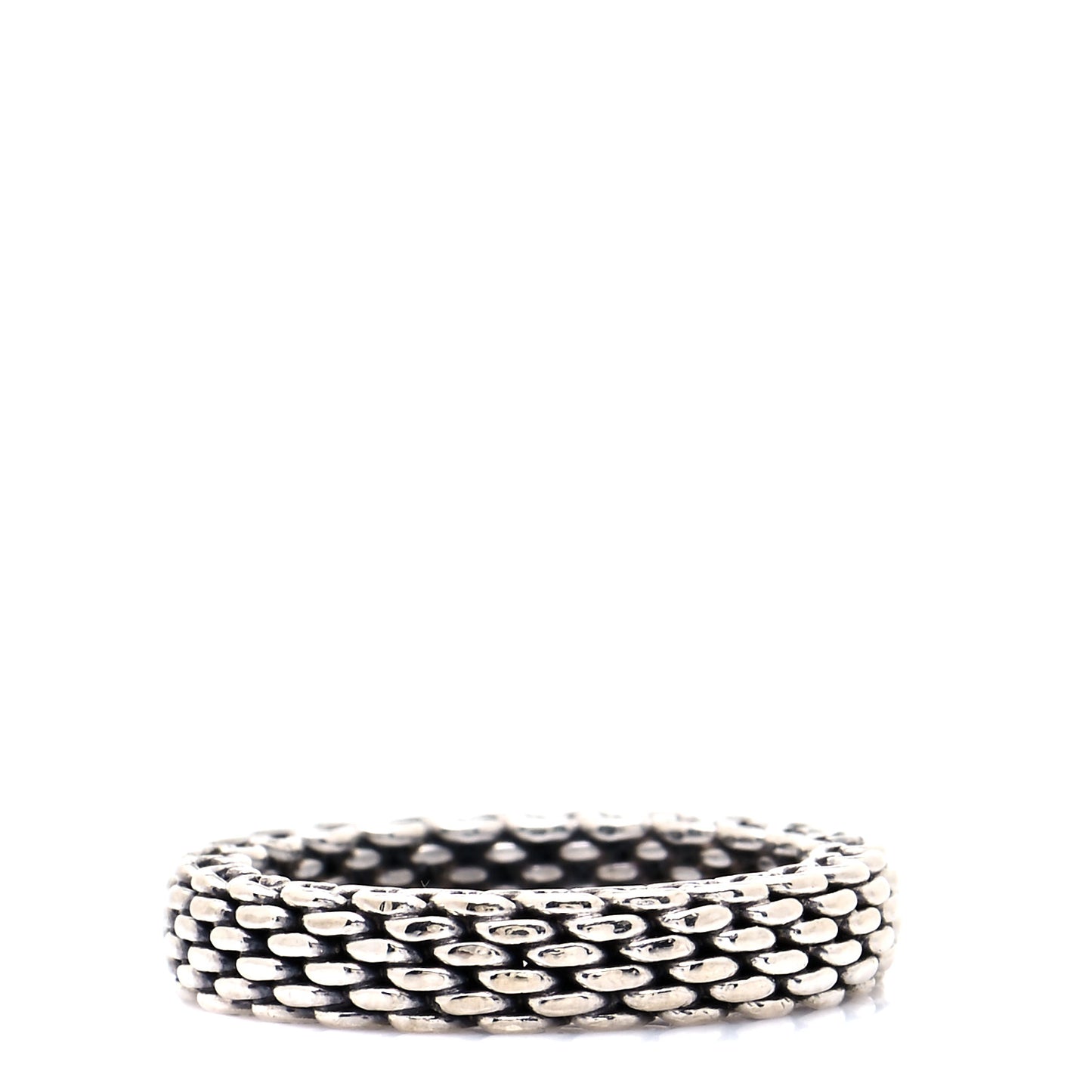 Sterling Silver Narrow Mesh Somerset Ring 46 3.75