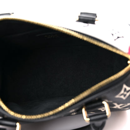 Louis Vuitton Empreinte Monogram Spring in the City Speedy Bandouliere 20 Black White Pink 5 of 9