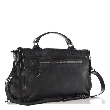 Proenza Schouler Lambskin Fringe Medium PS1 Satchel Black 3 of 7