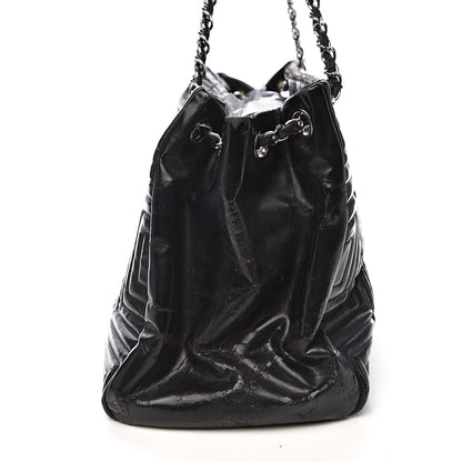 Chanel Vinyl Coco Ming Tote Black 15 of 24
