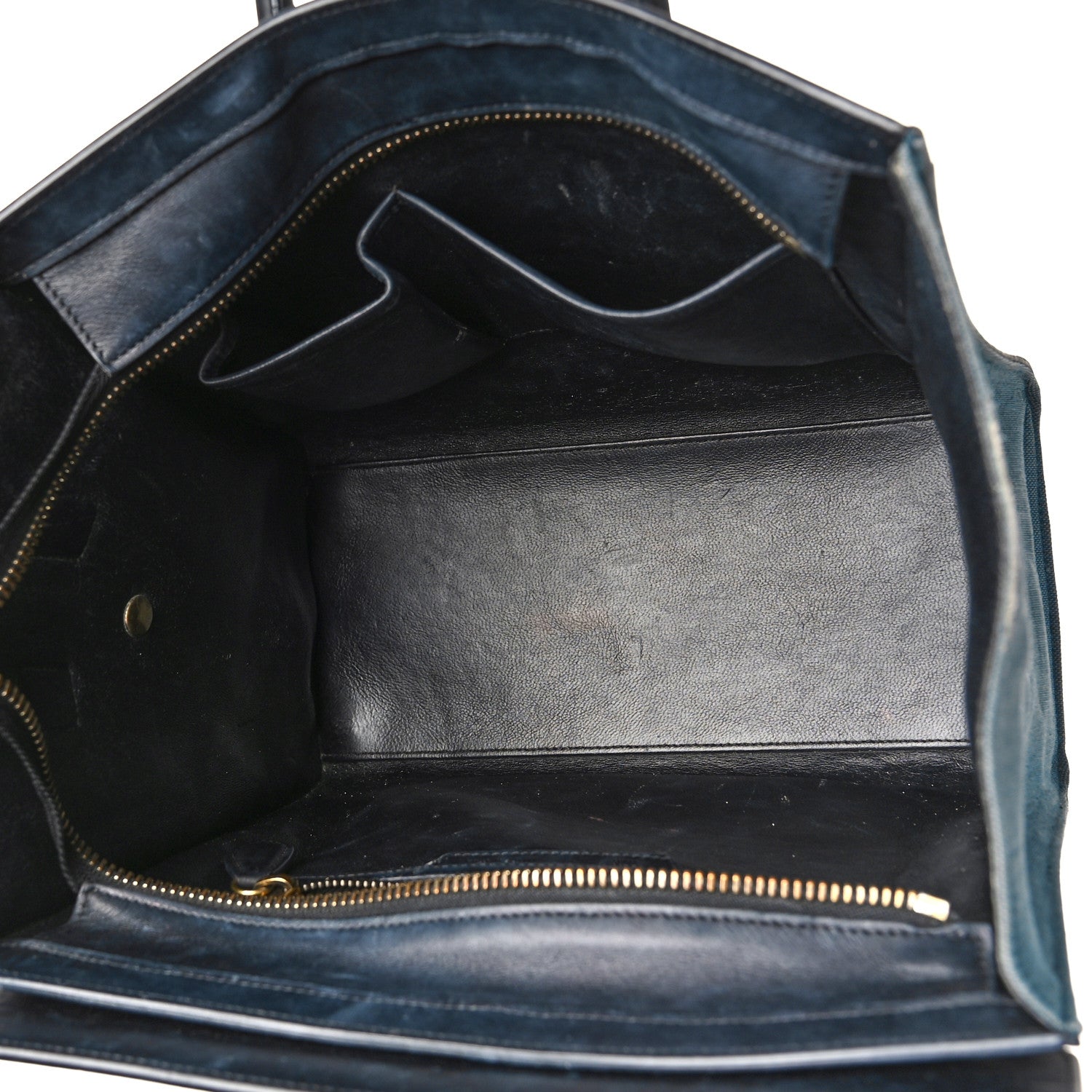 Celine Canvas Smooth Calfskin Micro Tri-Color Luggage Royal 5 of 15