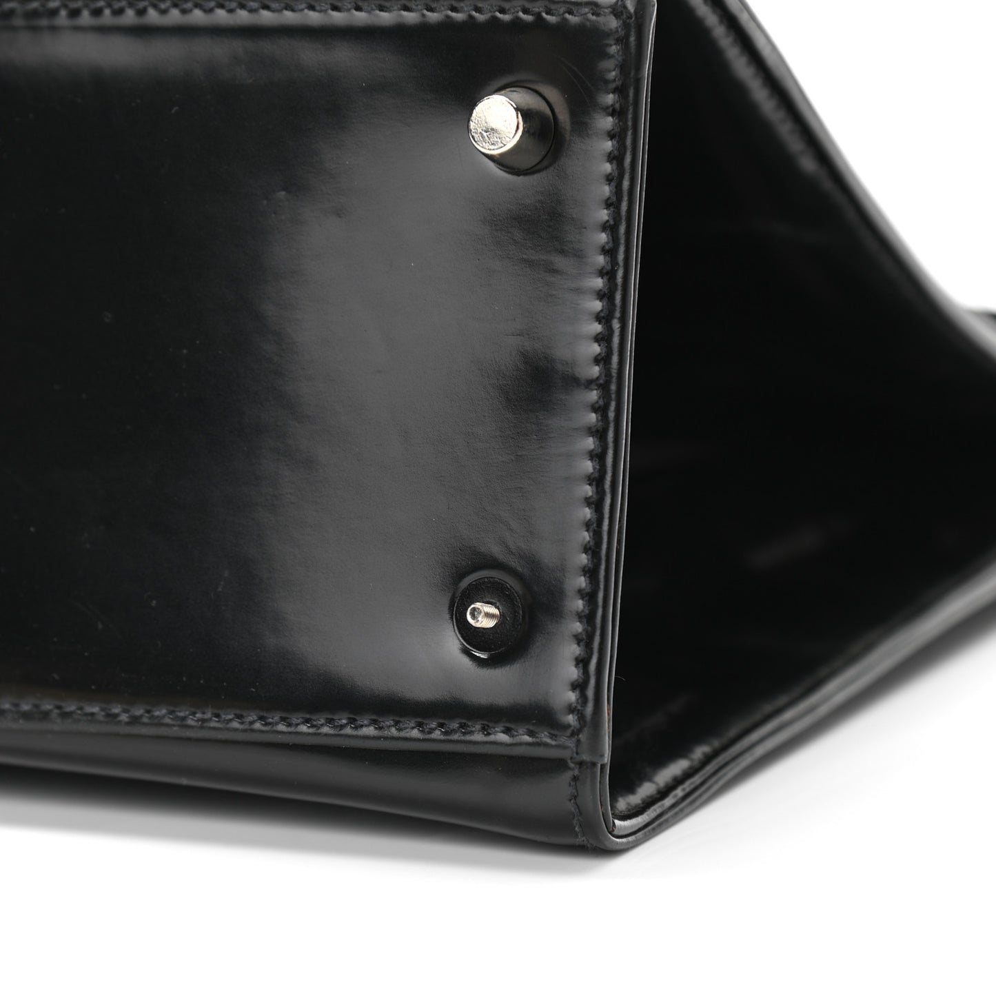 Spazzolato Logo Print Framed Bag Black