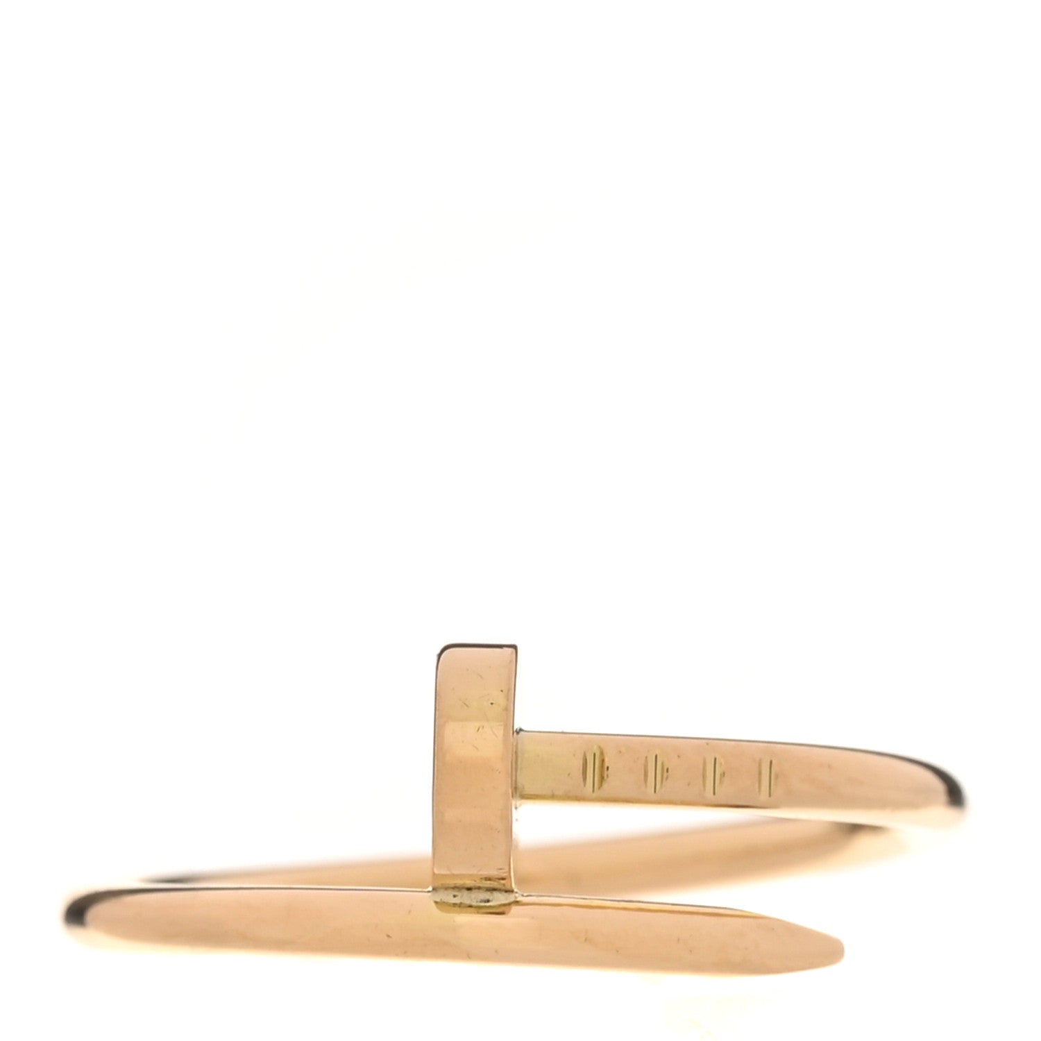 Cartier 18K Yellow Gold Small Juste Un Clou Ring 55 7.25 1 of 6