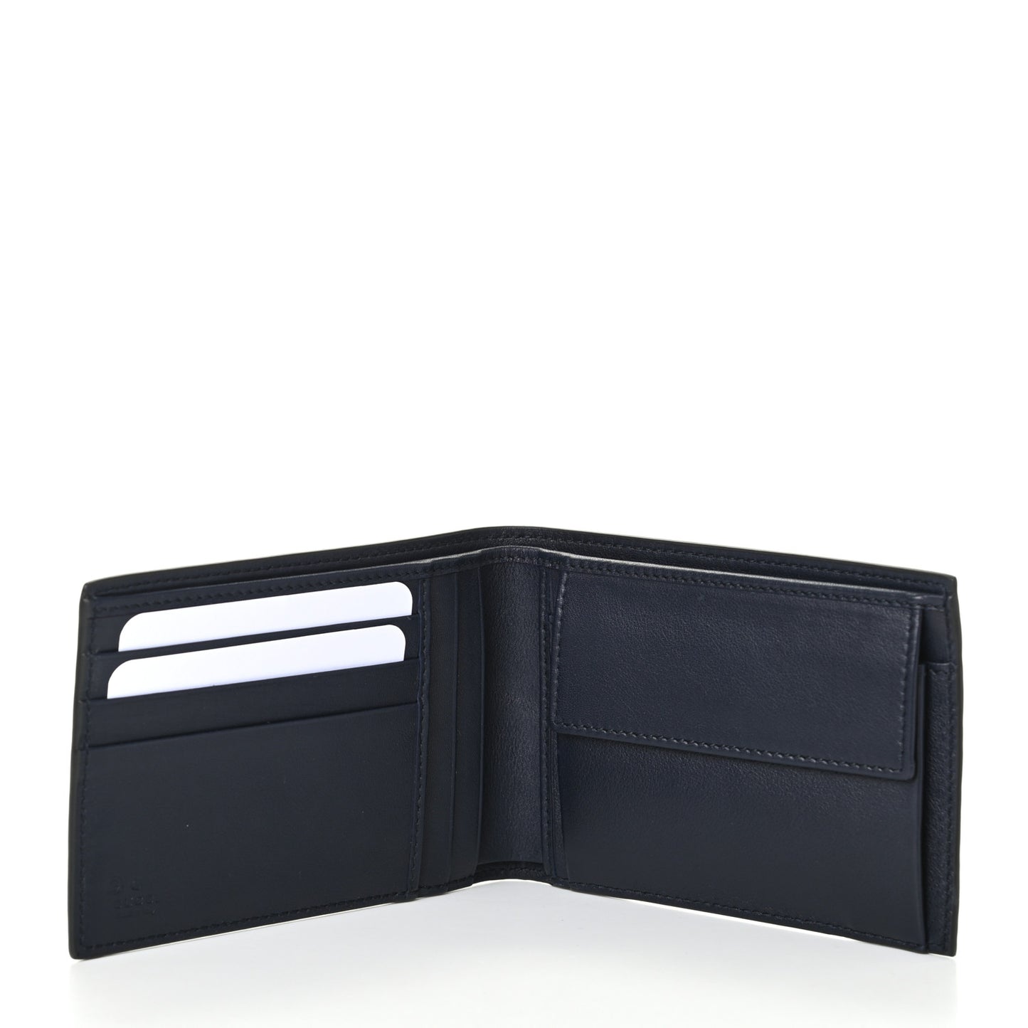 Microguccissima Bi-Fold Wallet Navy Blue