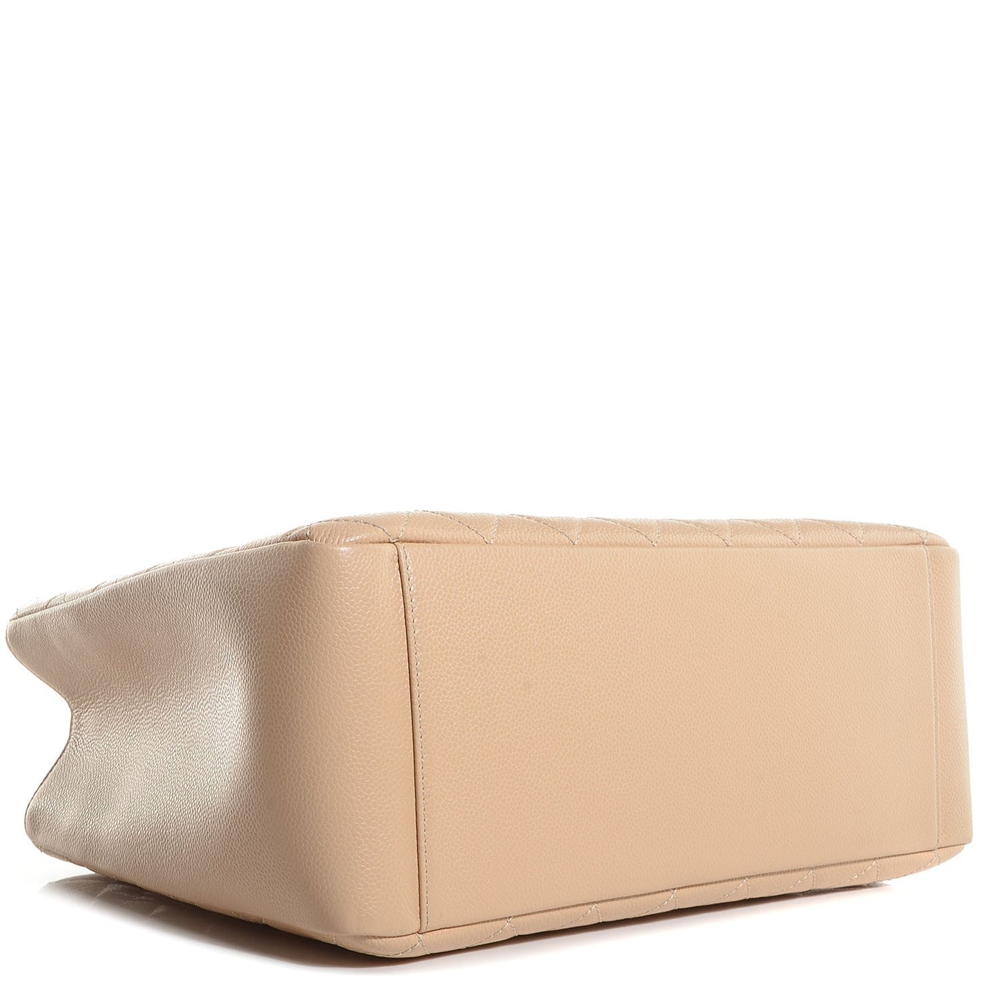 Caviar Quilted Grand Shopping Tote GST Beige Clair