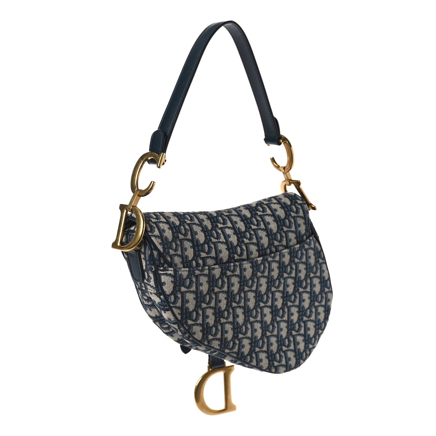 Oblique Saddle Bag Blue
