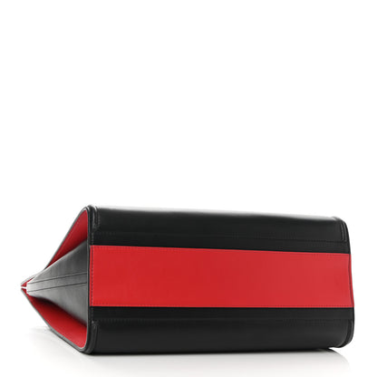 Alexander McQueen Calfskin The Tall Story Shoulder Bag Black Red 4 of 9