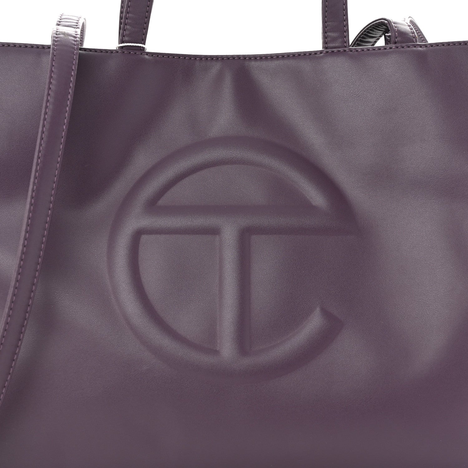 Telfar Vegan Leather Medium Shopping Bag Eggplant 7 of 11