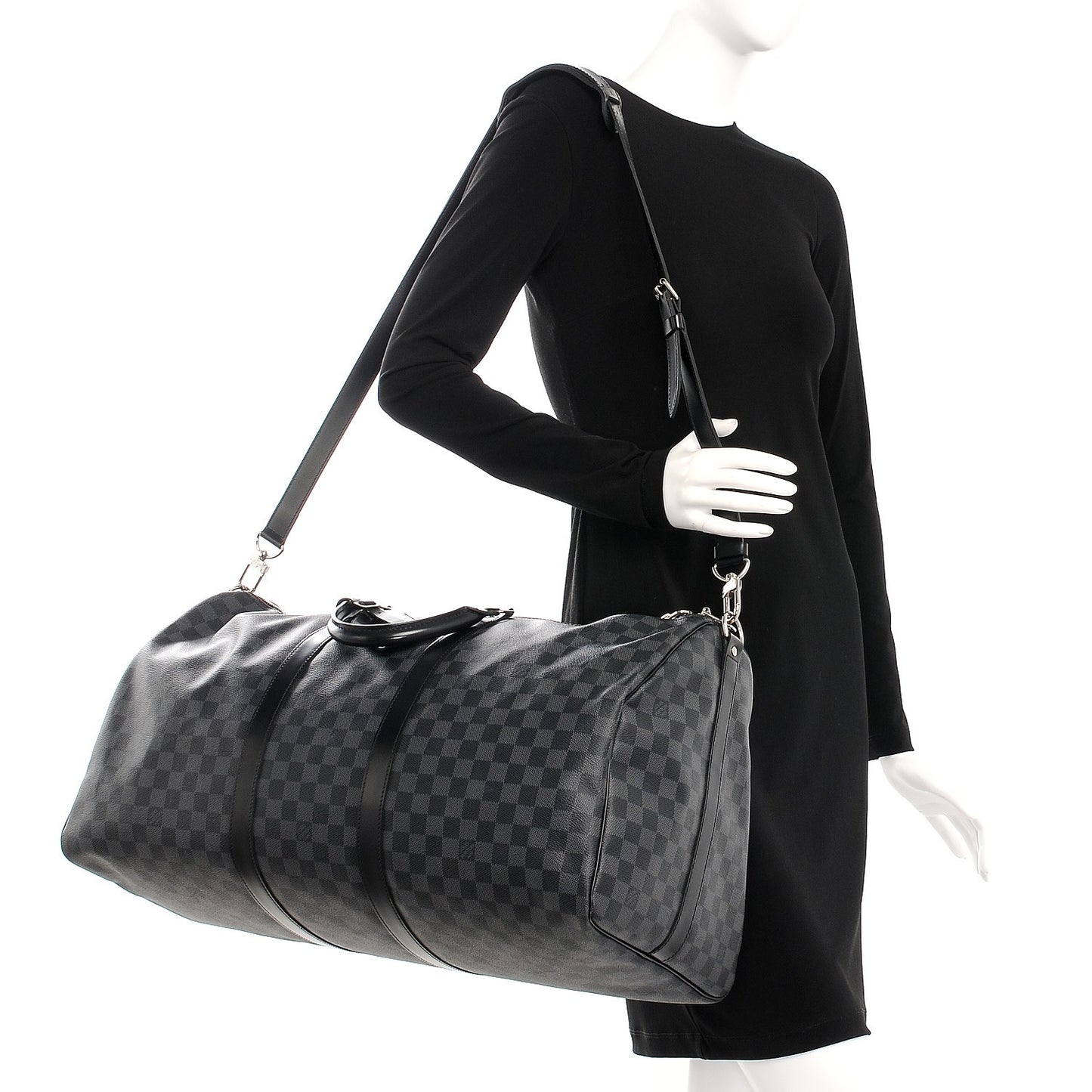 Damier Graphite Keepall Bandouliere 55