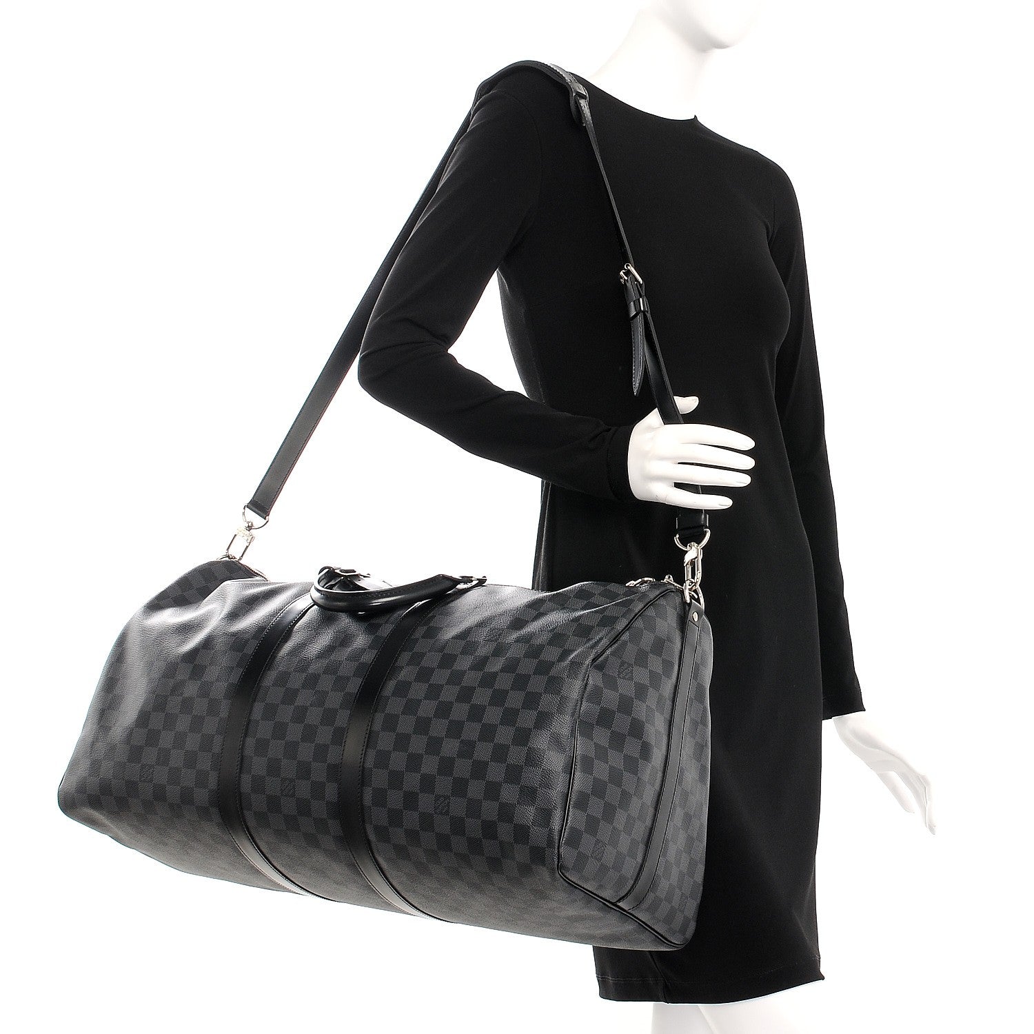 Louis Vuitton Damier Graphite Keepall Bandouliere 55 2 of 9