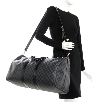 Louis Vuitton Damier Graphite Keepall Bandouliere 55 2 of 9