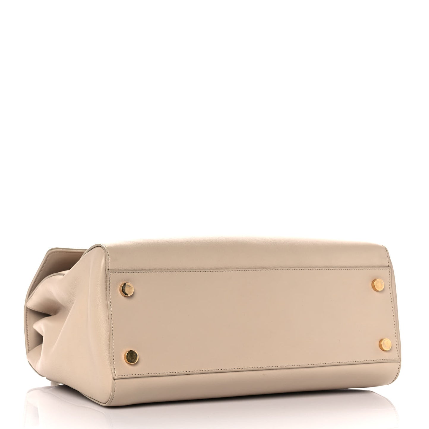 Calfskin Medium Moujik Top Handle Bag Beige