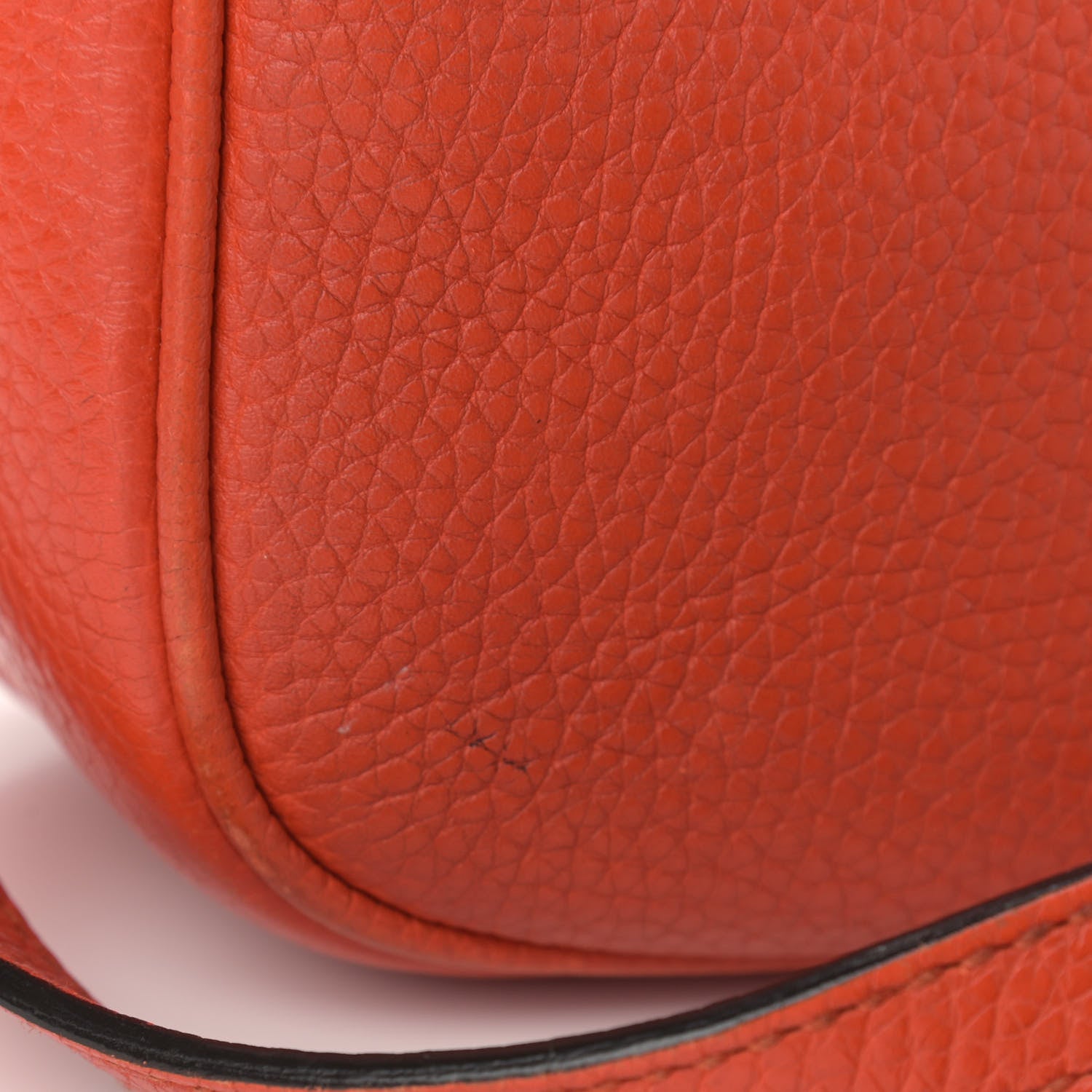 Gucci Pebbled Calfskin Small Soho Disco Bag Sun Orange 13 of 19
