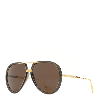 Gucci Aviator Sunglasses GG0904S Gold 1 of 6