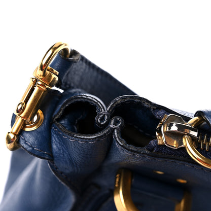 Chloe Calfskin Medium Marcie Satchel Royal Navy 17 of 19