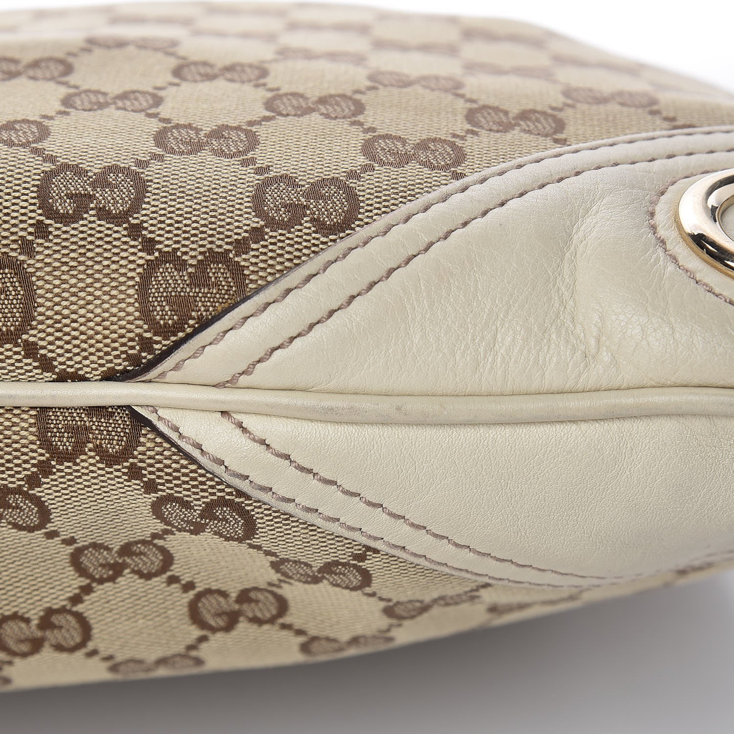 Gucci Monogram Medium New Britt Hobo Off White 12 of 17