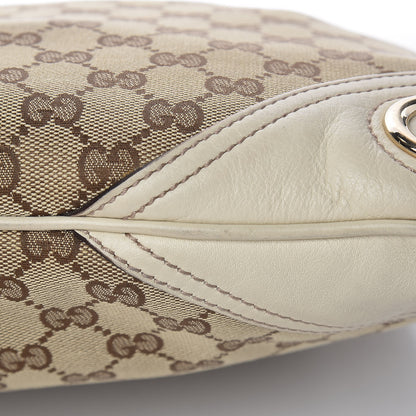 Gucci Monogram Medium New Britt Hobo Off White 12 of 17