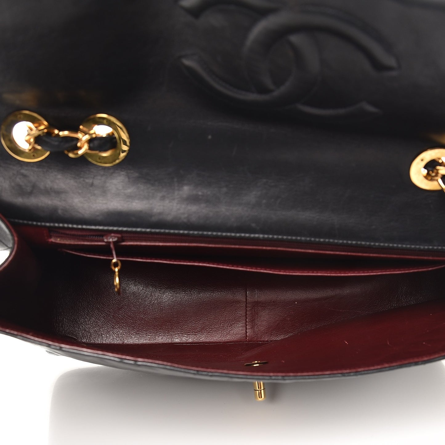 CHANEL Lambskin Quilted XL Jumbo Single Flap Black