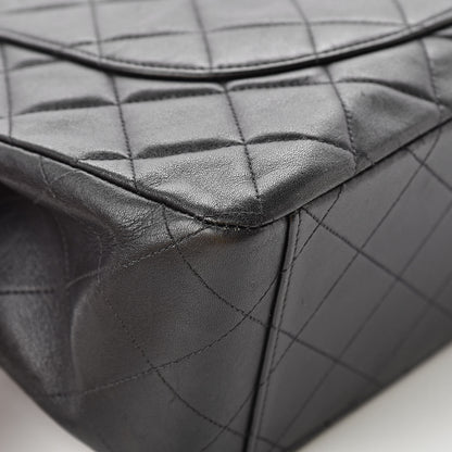 Chanel Lambskin Quilted XL Jumbo Single Flap Black 13 of 17