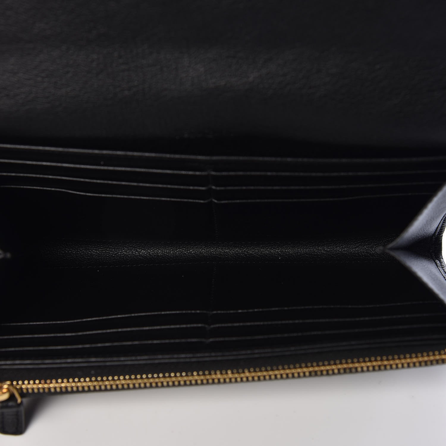 Saint Laurent Goatskin Monogram Classic Flap Wallet Black 5 of 6