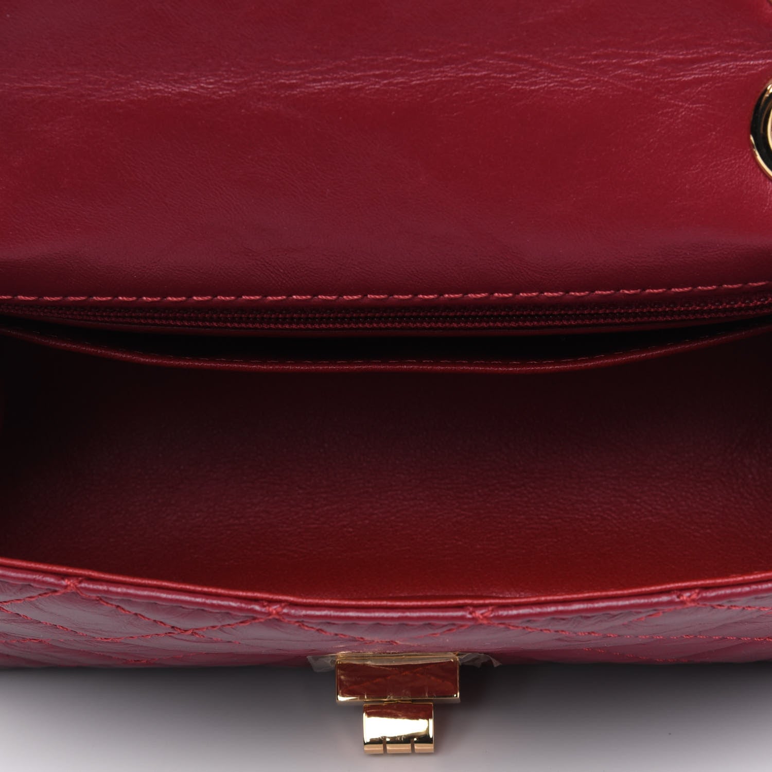 Chanel Aged Calfskin Quilted 2.55 Reissue Mini Flap Red 4 of 5