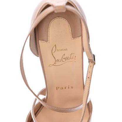 Christian Louboutin Kid Cross Me 150 Sandals 39.5 Nude 5 of 10