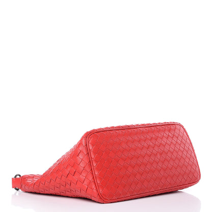 Bottega Veneta Nappa Intrecciato Small Shoulder Bag New Red 4 of 10