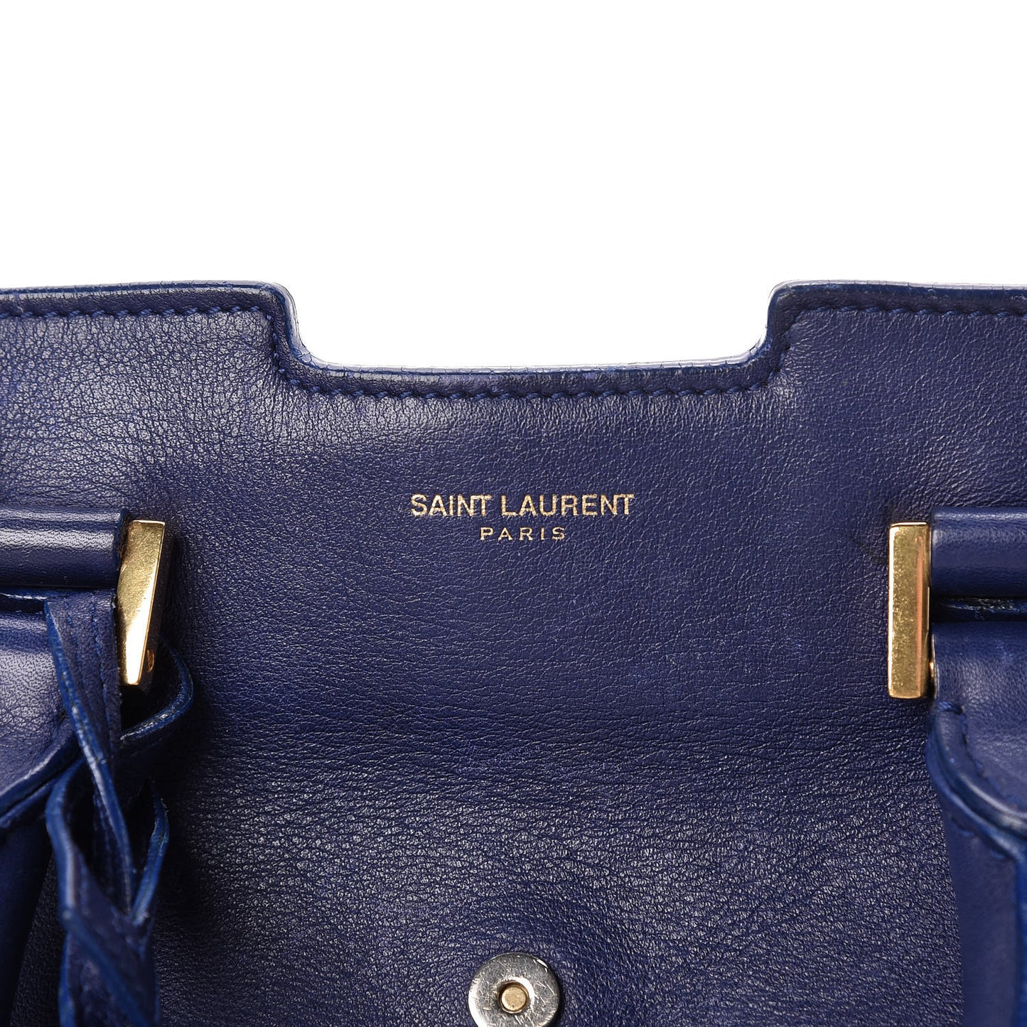 Calfskin Small Classic Y Cabas Royal Blue