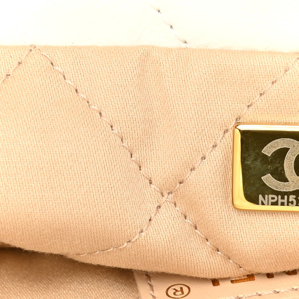 Chanel Shiny Calfskin Quilted Small Chanel 22 White 9 of 12