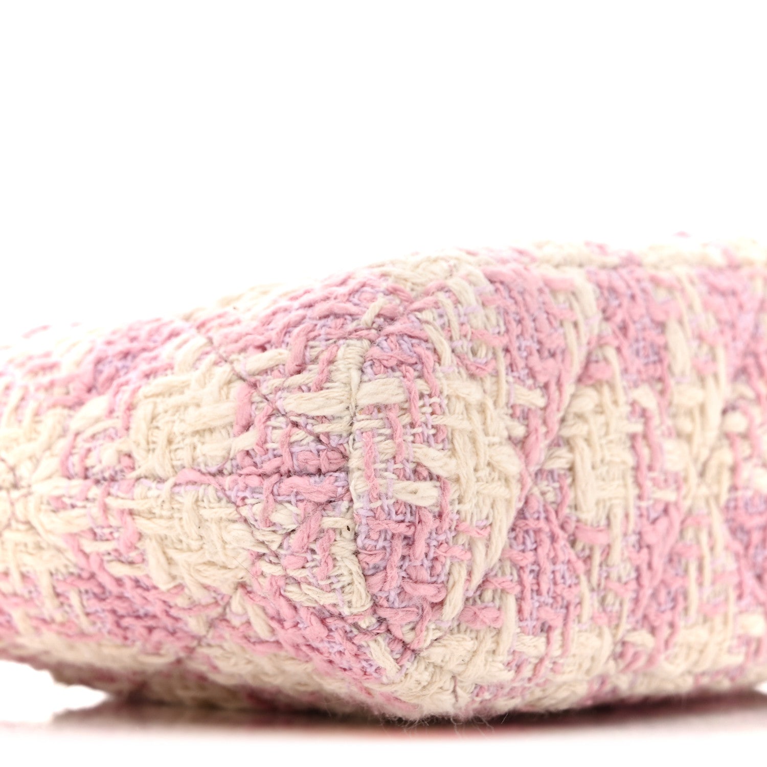 Chanel Tweed Quilted Mini Clutch With Chain Pink 9 of 11