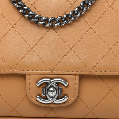 Chanel Calfskin Stitched Medium CC Sellier Flap Beige 12 of 13